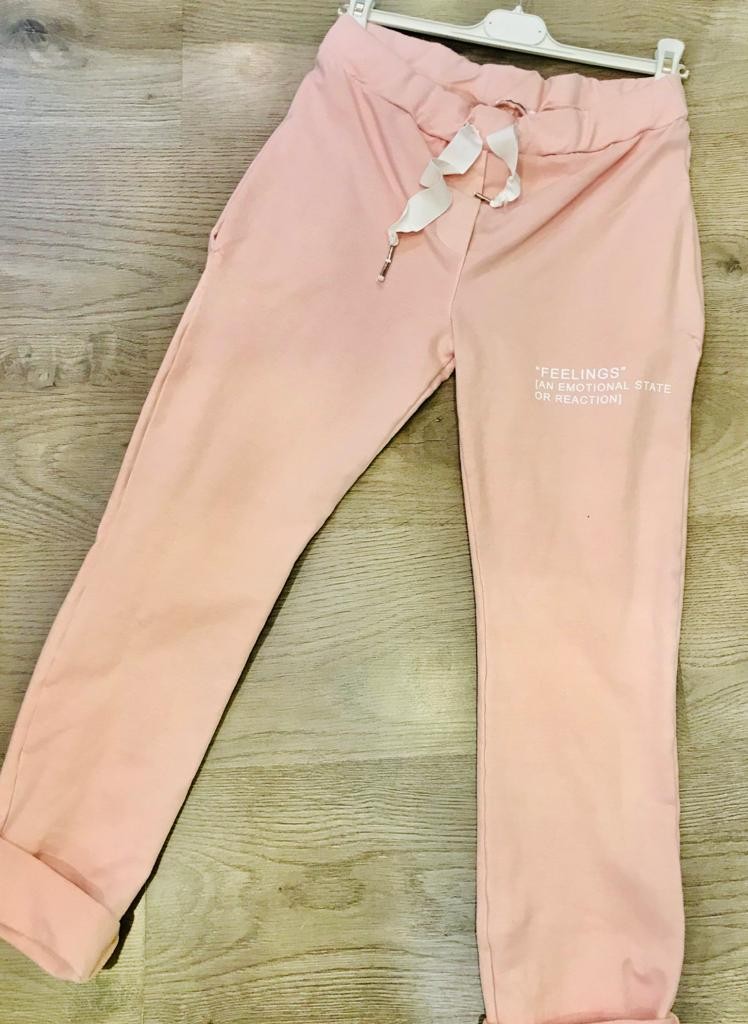 Pantalone Tuta "Feelings" Rosa