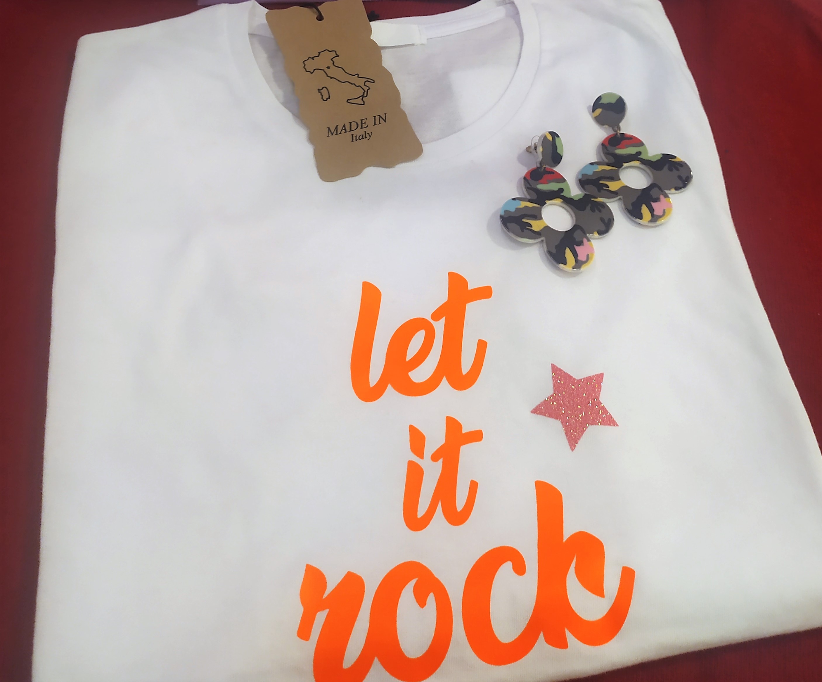 Offerta T-shirt Rock + orecchini Ibiza