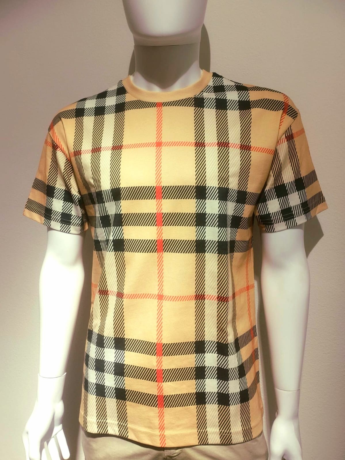 T-shirt Uomo Firmata Tartan